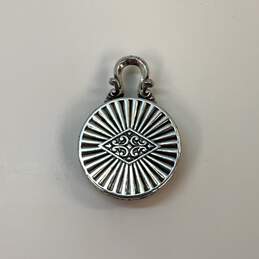 Designer Brighton Silver Quartz White Round Analog Dial Casual Pocket Watch