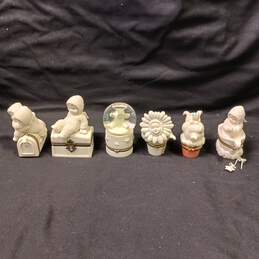 Bundle Of 6 Assorted Snowbabies Figurines