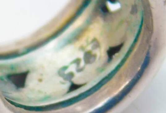 Lois Hill Sterling Silver Scroll Mini Hoop Earrings 12.4g image number 4
