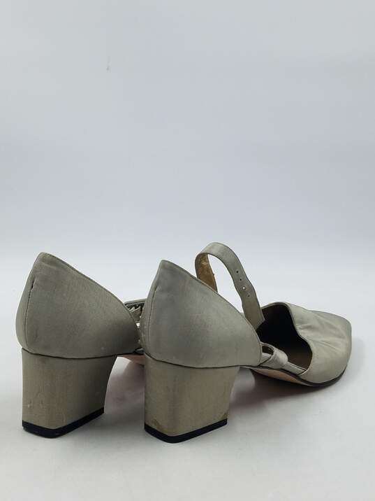 Authentic YSL Gray D'Orsay Pumps W 9.5M image number 4