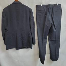 Men's charcoal gray wool jacket and suit pants alternative image