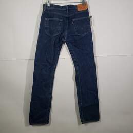 Mens 501 Dark Wash 5-Pocket Design Denim Straight Leg Jeans Size 30X34 alternative image