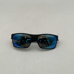 Womens Twoface 009189-35 Black Blue Polarized Lens Rectangle Sunglasses