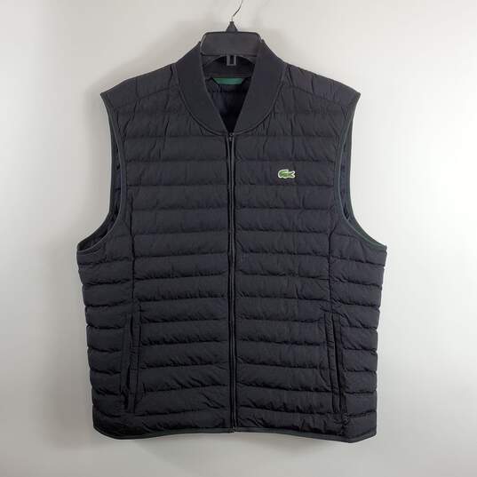 Lacoste Men Black Puffer Vest XL image number 2