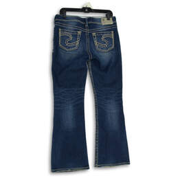 Womens Blue Medium Wash 5 Pocket Design Bootcut Denim Jeans Size 29X30 alternative image