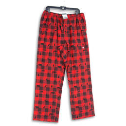 NWT Mens Red Elastic Waist Flat Front Slash Pocket Ankle Pants Size Large