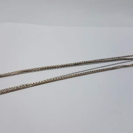 Sterling Silver Asst. Gemstones 15 1/2 Inch - 18 Inch Necklace Asst. Pendant Bundle 8pcs 15.9g image number 2