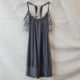 Lululemon Gray Floral Athletic Tank Top Size 4