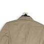 Banana Republic Womens Beige Notch Lapel Long Sleeve Two Button Jacket Size 10 image number 4