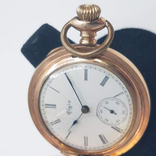 Vintage Elgin Gold Filled Wind-Up Pocket Watch image number 3