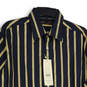 NWT Mens Multicolor Striped Long Sleeve Collared Button Up Shirt Size Large image number 3
