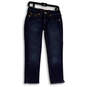 Womens Blue Denim Medium Wash Five Pocket Design Straight Jeans Size 25 image number 1