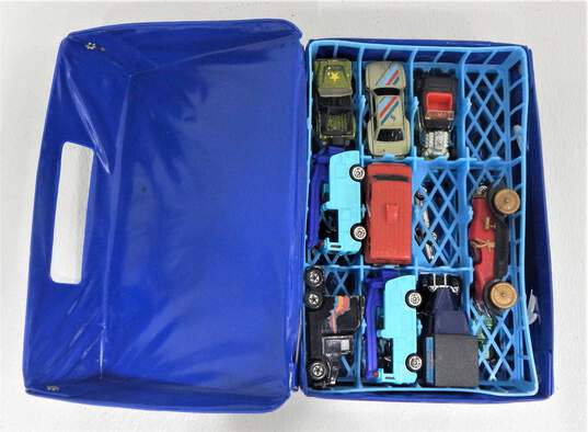 Miscellaneous Die Cast Cars Hot Wheels Matchbox Portable Playsets & 24 Car Case image number 5
