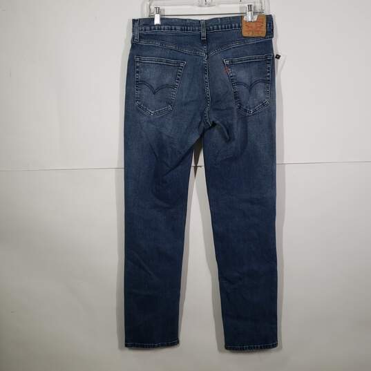Mens Regular Fit Medium Wash Denim 5 Pocket Design Straight Leg Jeans Size 32X34 image number 2