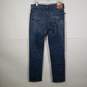 Mens Regular Fit Medium Wash Denim 5 Pocket Design Straight Leg Jeans Size 32X34 image number 2