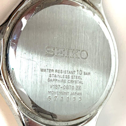 Designer Seiko Coutura Solar V137-0BT0 Two-Tone Dial Analog Wristwatch image number 5