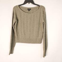 Guess Women Grey Cropped Sweater S NWT