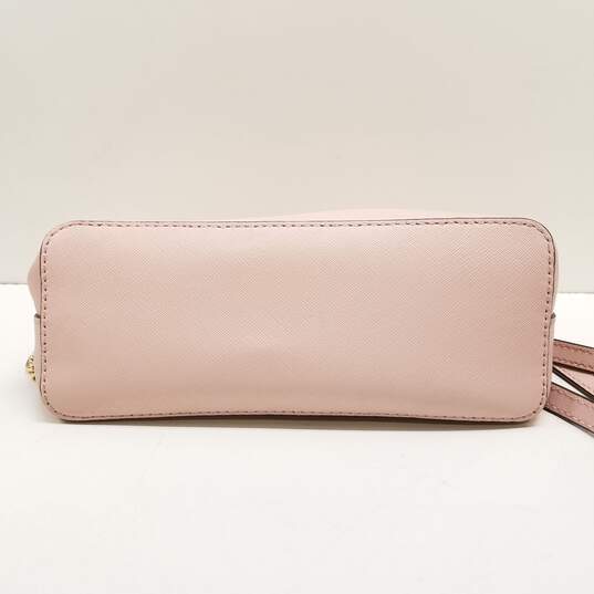 Michael Kors Saffiano Leather Crossbody Bag Dusty Pink image number 7