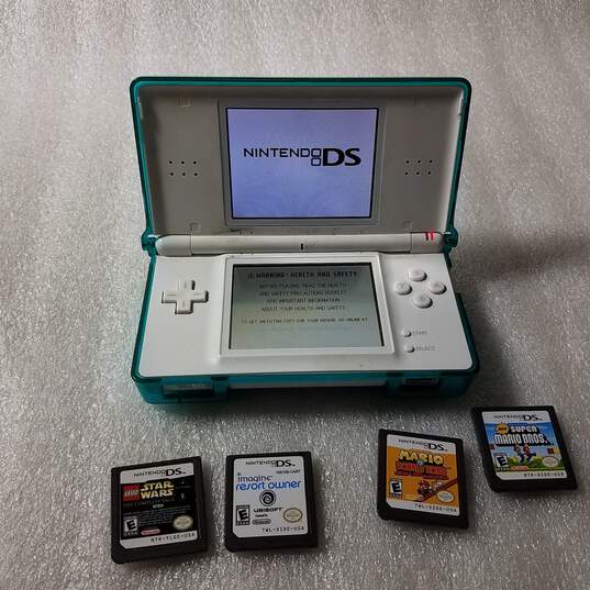 Nintendo DS Lite Handheld Game Console W/ Games image number 2