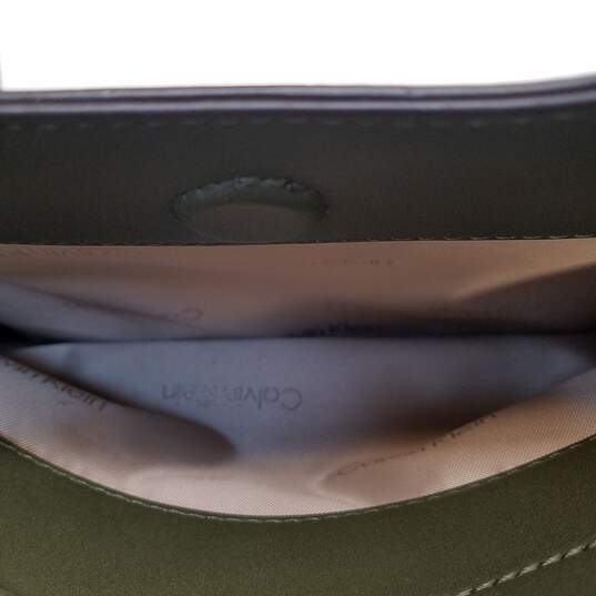 Calvin Klein Charlie Triple Compartment Satchel Green image number 7
