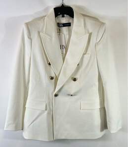 Zara White Blazer - Size X Large