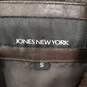 Jones NY Women Brown Leather Coat S image number 3