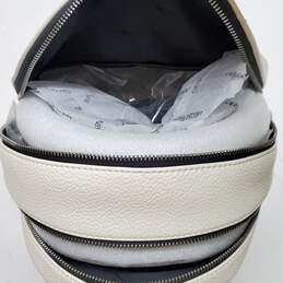 Calvin Klein White Kinsley Leather Backpack NWT alternative image