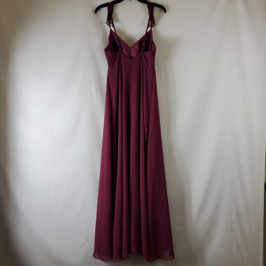 Azazie Women's Purple Maxi Dress SZ A8 image number 2