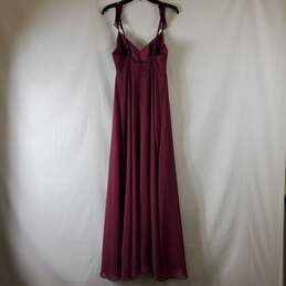 Azazie Women's Purple Maxi Dress SZ A8 alternative image