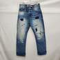 NWT Billionaire Boys Club MN's Hover Distressed 100% Cotton Blue Jeans 32 x 30 image number 1