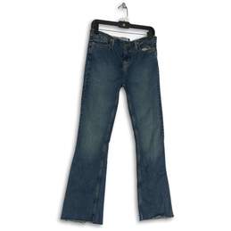 Motel Rocks Womens Blue Denim Medium Wash 5-Pocket Design Bootcut Jeans Size S