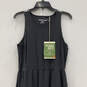 NWT Womens Black Sleeveless Round Neck Sunkissed Maxi Dress Size Large image number 3