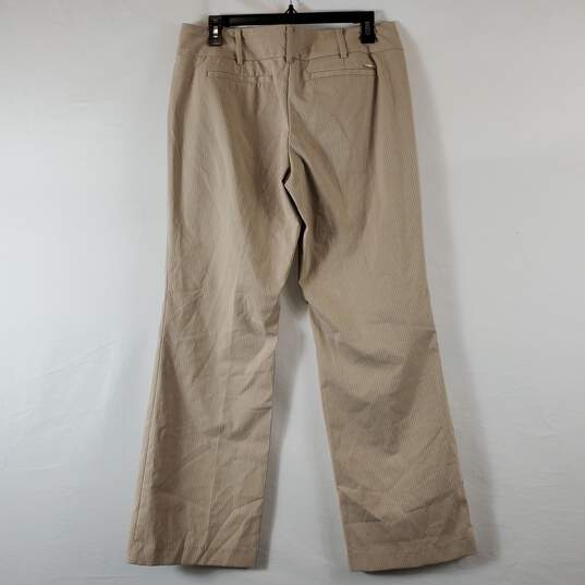 7th Avenue Women Stripe Khaki Pants Sz 10P NWT image number 2