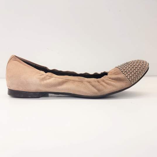 AGL Suede Studded Travel Ballet Flats Women's Size 9 image number 2