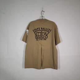 Mens Cotton Crew Neck Short Sleeve Pullover Graphic T-Shirt Size XL alternative image