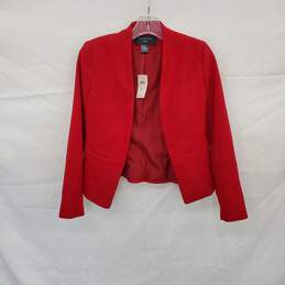 Ann Taylor Factory Petite Red Lined Blazer Jacket WM Size 00P NWT