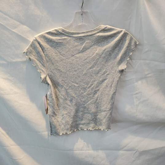 BP Light Heather Gray Short Sleeve Top NWT Size XS image number 2