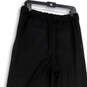 NWT Womens Black Pockets Fla Front Wide Leg Ankle Pants Size 12 image number 3