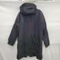 F. Fashion Wms Black Hooded Winter Padded Parka Size 10 image number 2