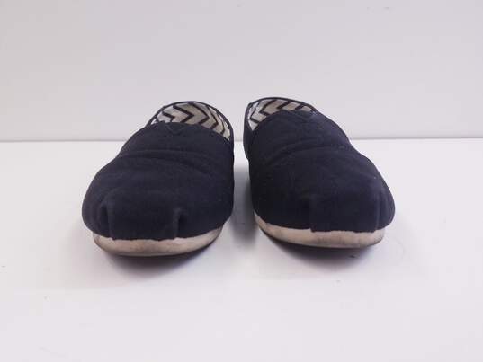 TOMS Alpargata Black Canvas Slip Shoes Women's Size 7 image number 3