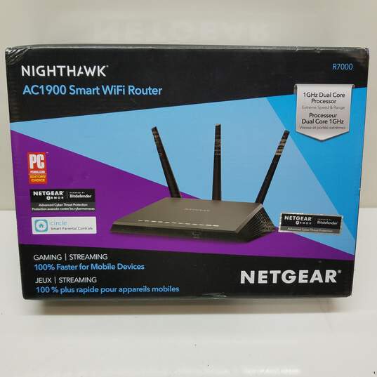 NETGEAR Nighthawk AC1900 Model R7000 Smart Wi Fi Router - untested image number 1