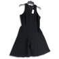 NWT Womens Black Sleeveless Round Neck Back Zip A-Line Dress Size 6 image number 1