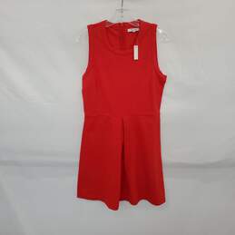 Madewell Red Cotton Sleeveless Shift Dress WM Size M NWT