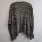 Eileen Fisher two toned gray open front cardigan sweater M image number 3