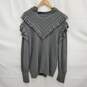 Ted Baker WM's Gray Mockable Frill Collar Sweater Size 5 image number 1