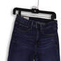 Womens Blue Dark Wash Stretch Denim Skinny Leg Jegging Jeans Size 28/6 image number 3