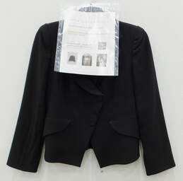 Authentic Armani Collezioni Womens Size 8 Black Blazer W/COA