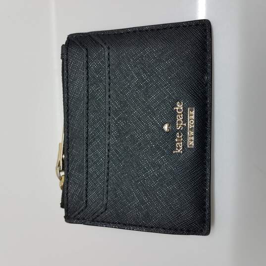 Buy the AUTHENTICATED Kate Spade New York Black Leather Card Holder  (PRWU6202) | GoodwillFinds
