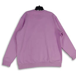 NWT Mens Purple Graphic Print Long Sleeve Pullover Sweatshirt Size 2XL alternative image