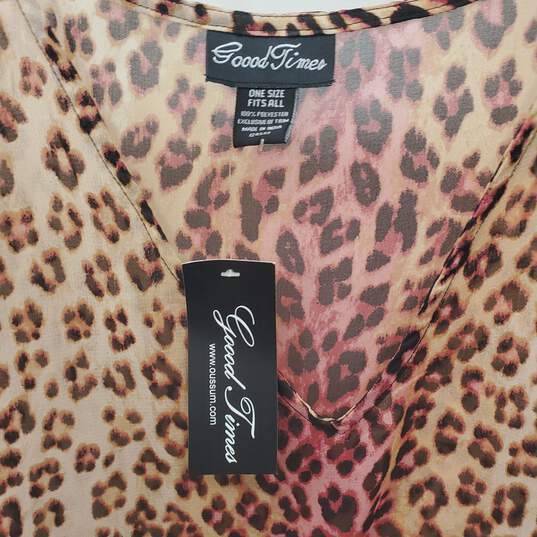 Good Times Women Animal Print Shrug Scarf One Size NWT image number 3